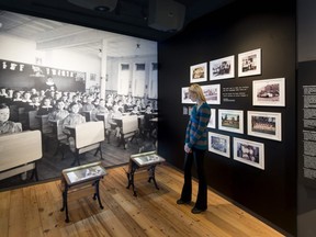 The Recognizing genocide exhibit at the Canadian Museum for Human Rights in Winnipeg details the Residential School system in Canada. Ian McCausland/Canadian Museum for Human Rights