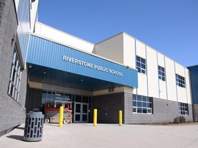 Riverstone Public School in Grande Prairie, Alta. on March 31, 2019.