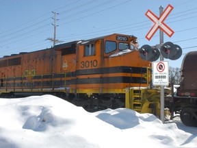 The Huron Central Railway moves freight between Sault Ste. Marie and Sudbury.