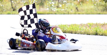 The Sudbury Kart Club held its last race of an abbreviated racing season last weekend. Due to COVID-19, this year there were only fourraces scheduled in the Technica Mining Karting Championship. John Corsi took the checkered flag in the junior categorey. Gino Donato for The Sudbury Star