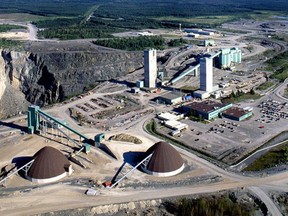 The Daily Press file photo This aerial photograph shows Glencore Copper’s Kidd Mine, about 22 kilometres north of the City of Timmins.