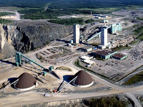 The Daily Press file photo This aerial photograph shows Glencore Copper’s Kidd Mine, about 22 kilometres north of the City of Timmins.