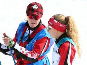 Pyeongchang, Korea, 14/3/2018-Natalie Wilkie compete in the cross country sprints during the 2018 Paralympic Games in PyeongChang. Photo Scott Grant/Canadian Paralympic Committee.