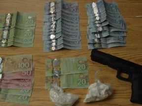 Police seized 130 grams of cocaine, $535 dollars cash and an imitation firearm during the search of a home in Belleville Wednesday. The street value of the cocaine is estimated to be approximately $15,000 dollars.Ê
SUBMITTED PHOTO