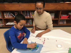 Grade 2 students at Stirling Public School took part in a workshop with local artist Emebet Belete last year.
SUBMITTED