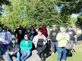 A group of Eagle Place residents, angry about what they say is growing crime in their neighbourhood, met recently at Tutela Park.