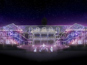 3D mapping will be projected onto the facade of the Mohawk Institute, a former residential school in Brantford, Ontario Saturday evening as part of Continuance - Our Consciousness Continues Unchanged by Kaha:wi Dance Theatre in the National Arts Centre's Grand Acts of Theatre project.