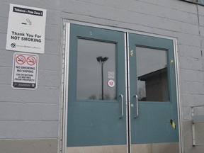 Rear entrance to Youth Arena in Brockville.
The Recorder and Times