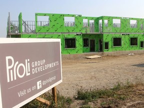 Construction is well under way on a $90 million condo-style apartment project by Piroli Group Developments thanks to a streamlined process by the Municipality of Chatham-Kent to get developments moving quickly and smoothly.  (Ellwood Shreve/Chatham Daily News)