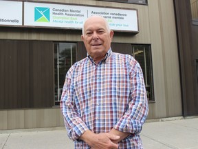 Stephen Douris, outside the CMHA Champlain East facility in downtown Cornwall on Thursday afternoon. Photo on Thursday, September 10, 2020, in Cornwall, Ont. Todd Hambleton/Cornwall Standard-Freeholder/Postmedia Network