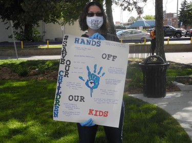 A Save Our Children march was held downtown Pitt Street on Saturday, Sept. 19 in Cornwall, Ont. Joshua Santos/Cornwall Standard-Freeholder/Postmedia Network