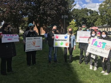 A Save Our Children march was held downtown Pitt Street on Saturday, Sept. 19 in Cornwall, Ont. Joshua Santos/Cornwall Standard-Freeholder/Postmedia Network