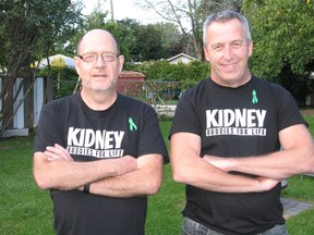 It's definitely a bond for life, for kidney donor Stuart Asselstine (right) and kidney recipient Michel Seguin. Photo on Thursday, September 17, 2020, in Cornwall, Ont. Todd Hambleton/Cornwall Standard-Freeholder/Postmedia Network