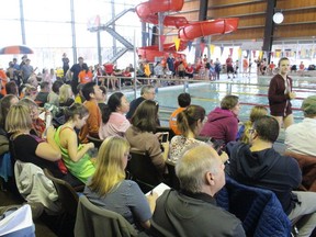 A view from the gallery during the November, 2018 edition of the popular Snowflake Invitational meet the Cornwall Sea Lions hold each fall. Photo in Cornwall, Ont. Todd Hambleton/Cornwall Standard-Freeholder/Postmedia Network