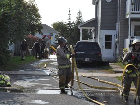 14 firefighters were dispatched on Friday afternoon, in order to deal with a small fire at a Guy St. triplex. Photo taken on Friday September 25, 2020 in Cornwall, Ont. Francis Racine/Cornwall Standard-Freeholder/Postmedia Network