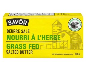 Handout/Cornwall Standard-Freeholder/Postmedia Network
Savör butter from grass-fed cows.

Handout Not For Resale