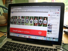 A screenshot of the United Way of Kingston, Frontenac, Lennox and Addington virtually revealing its 2020 campaign goal on Friday. (Ian MacAlpine/The Whig-Standard)