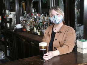 Madeline Clark, manager of The Toucan pub on Princess Street in Kingston, on Monday. (Ian MacAlpine/The Whig-Standard)