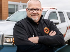 This photo from Lac Ste Anne County's website shows fire chief Randy Schroeder.