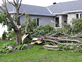 A severe storm with damaging winds, possibly a microbust, tore through the Drive-In Road area of Laurentian Valley on Sunday afternoon about 3 p.m., damaging homes, properties, trees and fences. Anthony Dixon