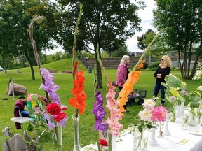 Members of the Pembroke Horticultural Society put on a colourful display of homegrown flowers at an unofficial flower show at the Pembroke Waterfront Park Aug. 28. Several members took part, submitting close to 80 entries.
