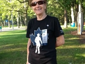 Giulia Bonomini pictured at a past Terry Fox Run. The 90-year-old has participated every year the event has been held in Sarnia. (Submitted)