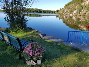 This bench at Lake Laurentian honours longtime Sudbury optometrist Dr. Roger Young. Supplied