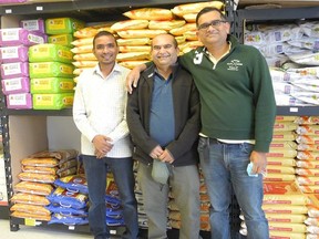 Tejas Patel, Neeraj Aghera and Jimmy Rathod, owners of Bombay Spices, saw a need for an Indian grocery store in Sudbury, the only one north of Barrie. Vicki Gilhula