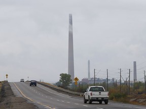 Clouds partially cover Vale's Superstack in Copper Cliff on Sept. 28.