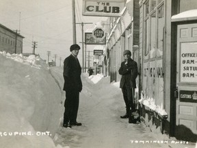 Mr. Wing, the "King of the Chinese restaurant business in the Porcupine" owned the very popular Club Café in Timmins – and was partner in The Club in South Porcupine. Here is a view of The Club (and café) during the winter (no kidding!).

Supplied/Timmins Museum