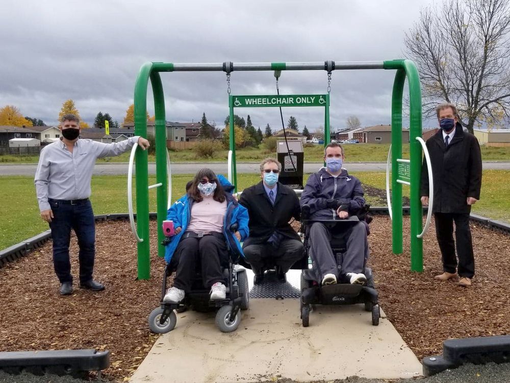 Fully accessible swing unveiled in Lonergan Park The Daily Press