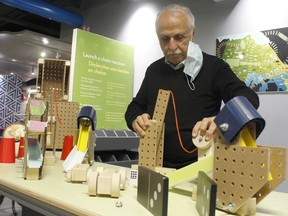 Antoine Garwah, president and CEO at Science Timmins, was preparing the centre on Wednesday morning to welcome back kids for in-person activities beginning Thursday.

RICHA BHOSALE/The Daily Press