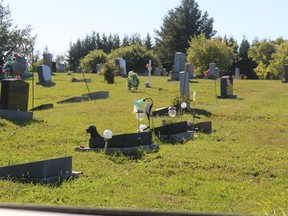 Cemeteries in Cochrane soon will be cleared for winter.TP.JPG