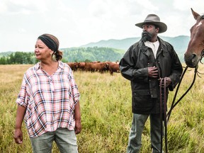 John Ware Reclaimed director Cheryl Foggo and actor Fred Whitfield.