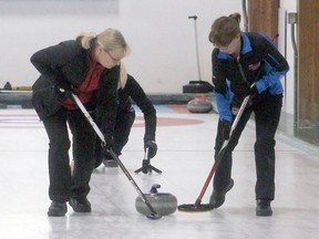 Under curling's return to play plan, there will only be one sweeper this year.