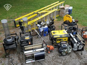 Provincial police released this image of cannabis growing equipment seized at a bust in Elizabethtown-Kitley Township on Wednesday. (SUBMITTED PHOTO)