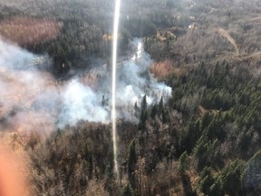 The County of Grande Prairie Regional Fire Service responded to a possible wildland fire in the Kleskun Creek valley near Range Road 31 east of Teepee Creek. on Tuesday, Oct. 6, 2020.