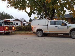 Portage fire crews, Manitoba Hydro and EMS were on scene for the Carbon Monoxide alarm. (supplied photo)