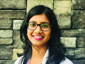 Medscheck Pharmacy Owner Anusha Iyer (pictured) is teaming up with Local Meats Leduc to give back to the community. (Supplied)