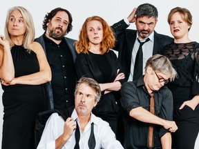Local comedy group Taste That! performs the Cross Country Crack-Up show Oct. 25 at three local museums. From left are Susan Wallis, Lenny Epstein, Glen Wallis, Beth Easton, Paul Snepsts, Gavin North, and Julianne Snepsts.