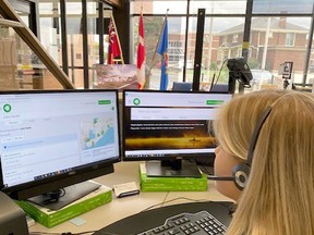 Jenna Havens is among the several customer service representatives who will be answering calls via the Municipality of Chatham-Kent's newly launched 311 service. Handout