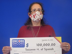 Suzanne Neely won $100,000 playing Encore. SUPPLIED