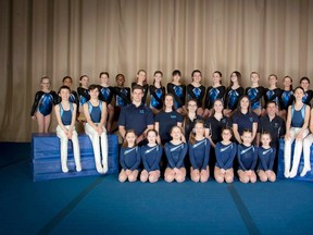 Members of the Sudbury Salto Gymnastics Club pose for a recent team photo.