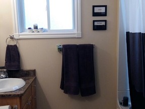 Terrie Todd's new bathroom. (supplied photo)