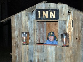 Ed Golec plays the innkeeper durning a past Bruce Mines Holy Walk. File photo