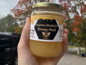 Huron Student Honey is available in shops across Huron County with a portion of the sales going towards reducing tuition costs for program members. Handout