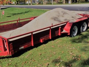 Huron County Ontario Provincial Police (OPP) officers are currently investigating the theft of a trailer that was stolen from a property in Blyth this past weekend.
The trailer had been parked beside a shed near the rail trail in Blyth. The trailer was taken sometime between 10:00 a.m. on Sunday, October 18th and 5:00 p.m. on Tuesday, October, 20th.  
The trailer is described as a red, homemade, 20 foot long, dual axle flatbed trailer with 1 foot high metal sides.
Any person with information regarding this theft should immediately contact Huron OPP at 1-888-310-1122 or (519) 482-1677. 
Should you wish to remain anonymous, you may call Crime Stoppers at 1-800-222-TIPS (8477), where you may be eligible to receive a cash reward of up to $2,000.