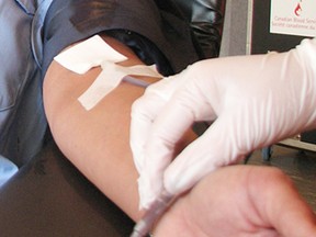 Chatham-Kent Public Health is confirming there was a positive COVID-19 case at an Oct. 20 blood donation clinic in the municipality. File photo/Postmedia Network