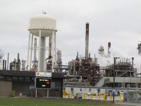 The Shell Sarnia Manufacturing Centre in a file photo. File photo/Postmedia Network