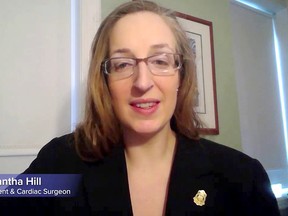 Dr. Samantha Hill is the president of the Ontario Medical Association. YouTube photo